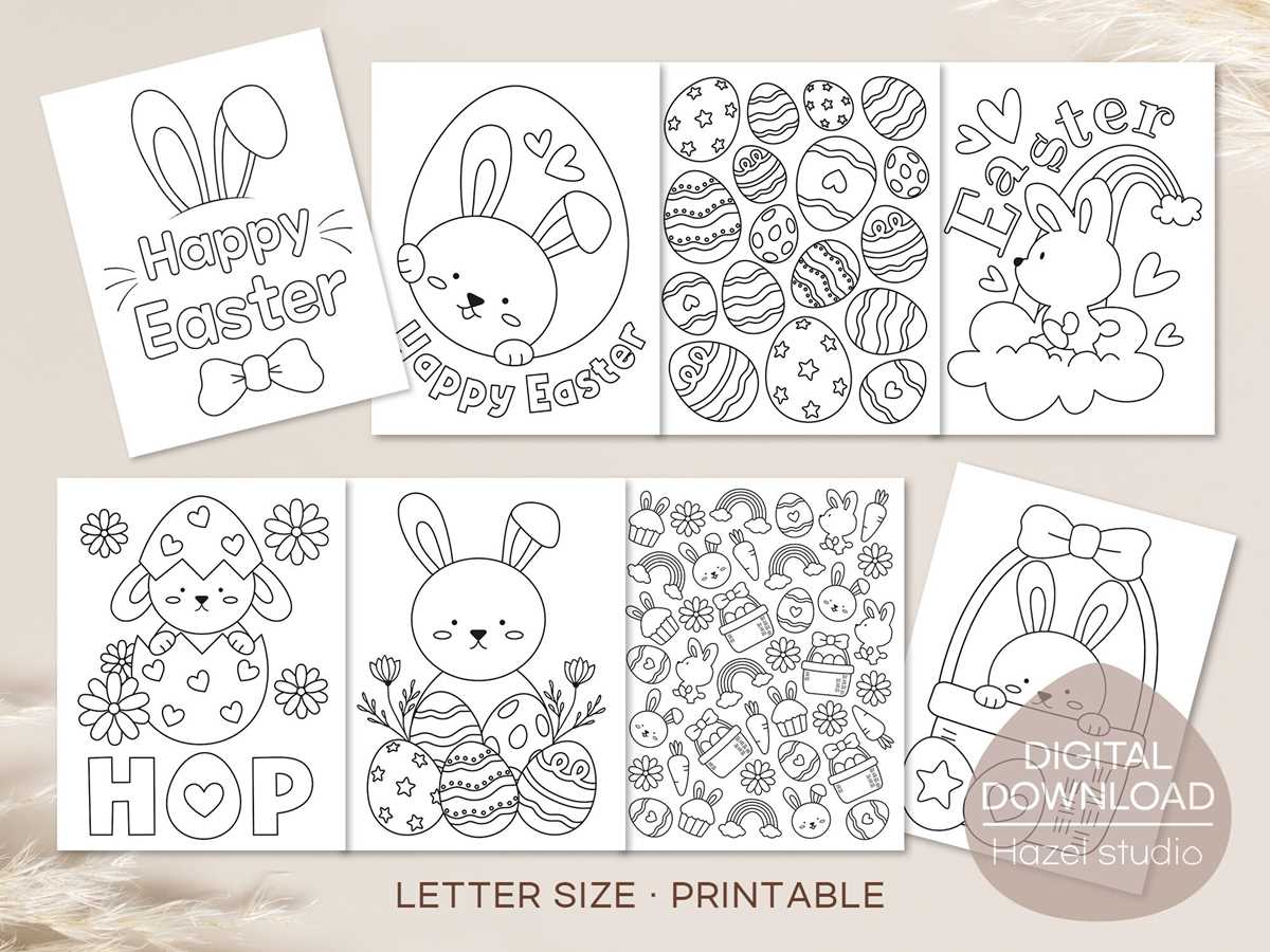 free printable full size easter bunny coloring pages
