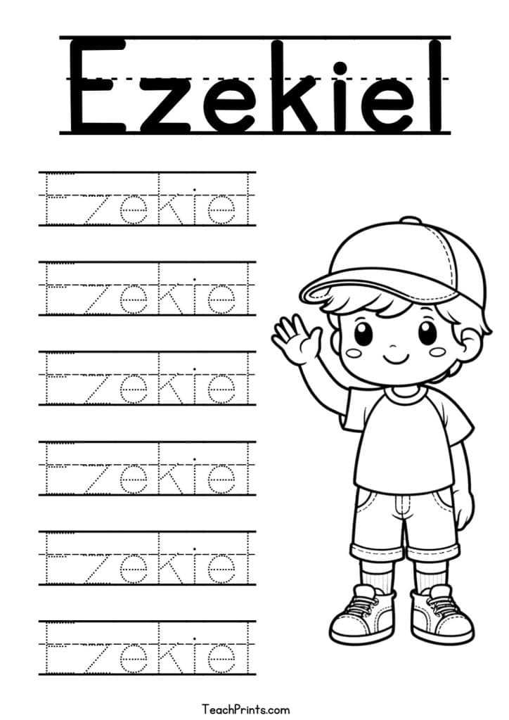 trace name free printable