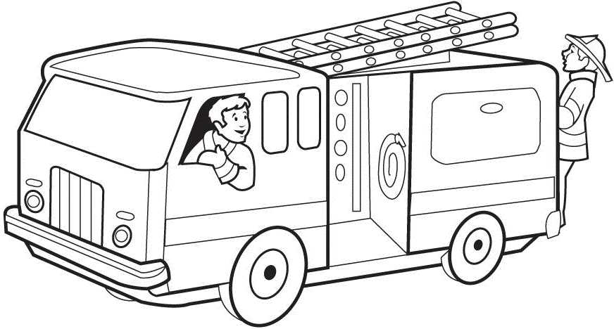 printable fire truck coloring pages