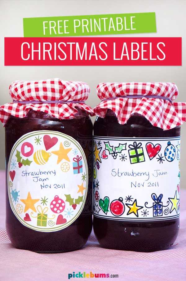 xmas labels printable