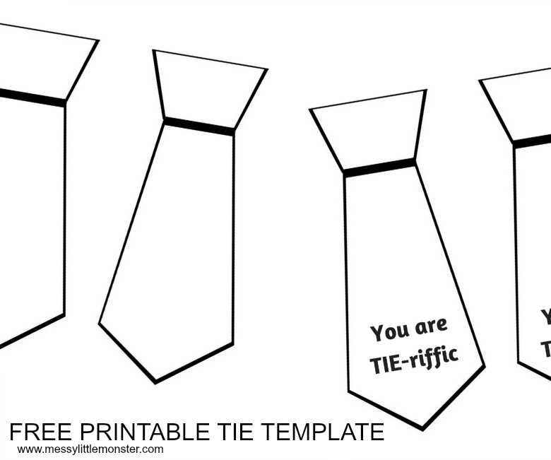 printable fathers day tie craft