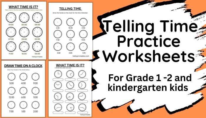 telling time clocks printable