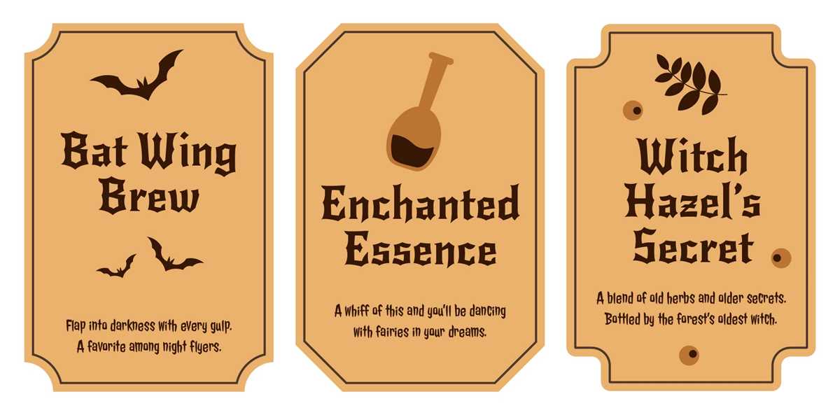 free potion labels printable