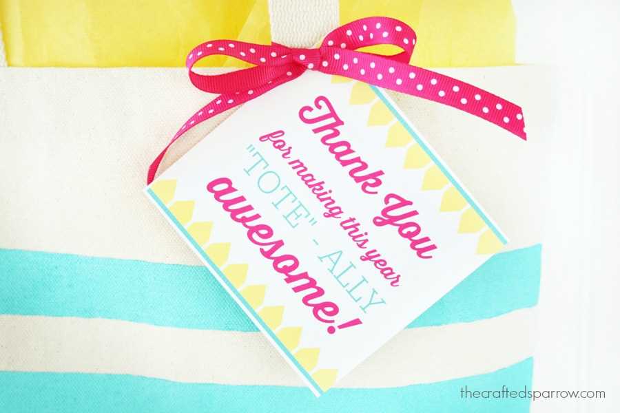 thank you free printable tags