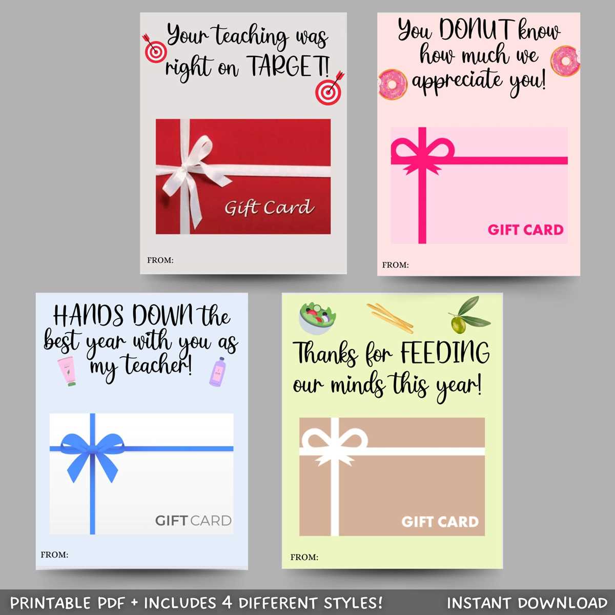 thank you teacher card printable