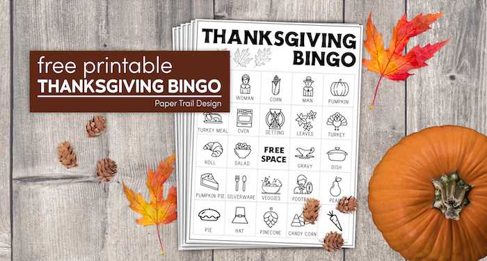thanksgiving bingo printable