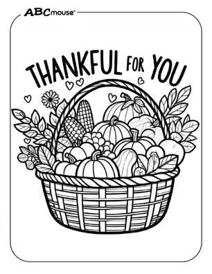 thanksgiving colouring pages printable