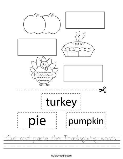 thanksgiving cut out printable