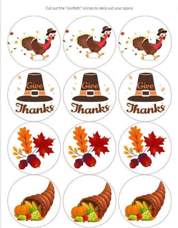 thanksgiving decor printables