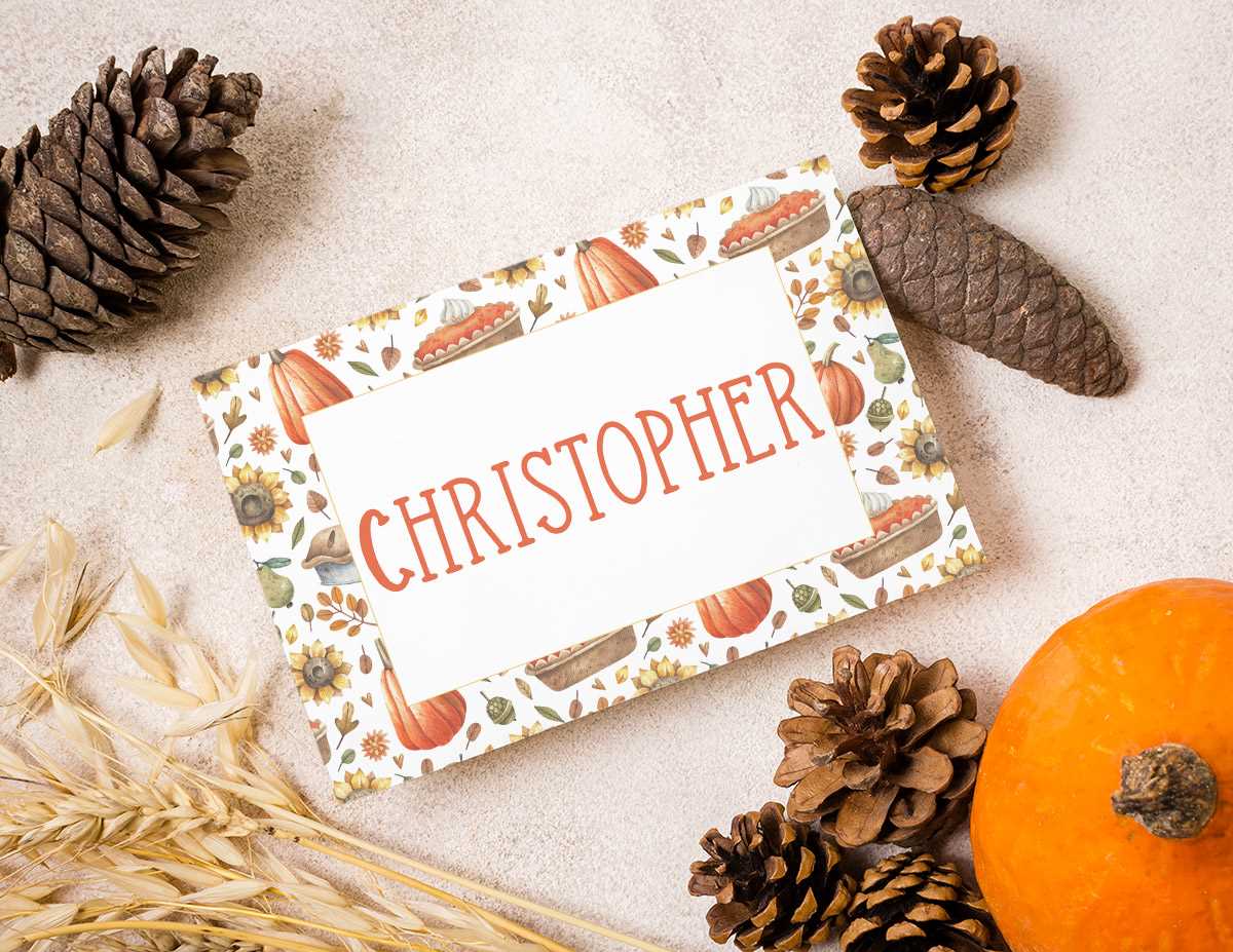 thanksgiving place cards printable free