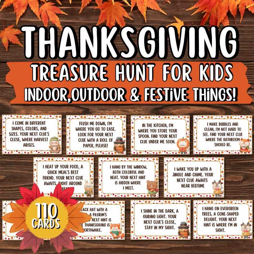 thanksgiving scavenger hunt free printable