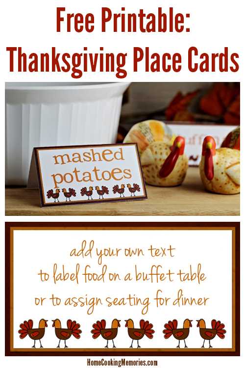 thanksgiving seating cards printable