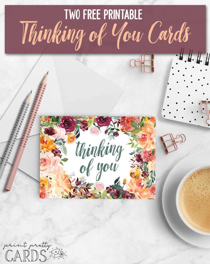 thinking of you printable cards
