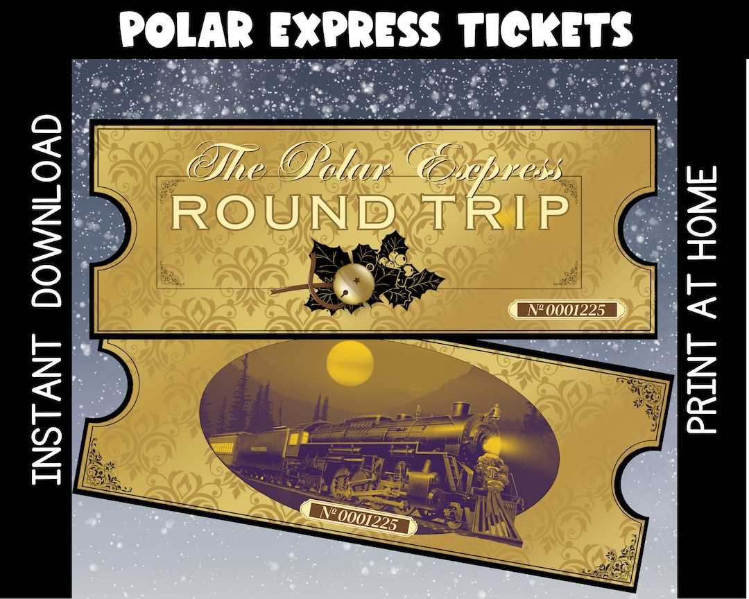 ticket for polar express printable