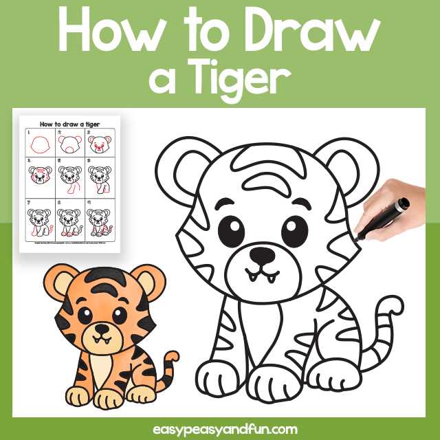 tiger drawing printable