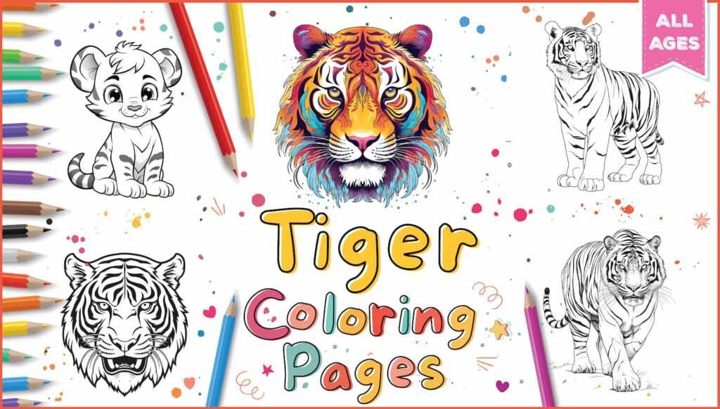 tiger drawing printable