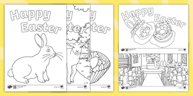 easter colouring pages printable free
