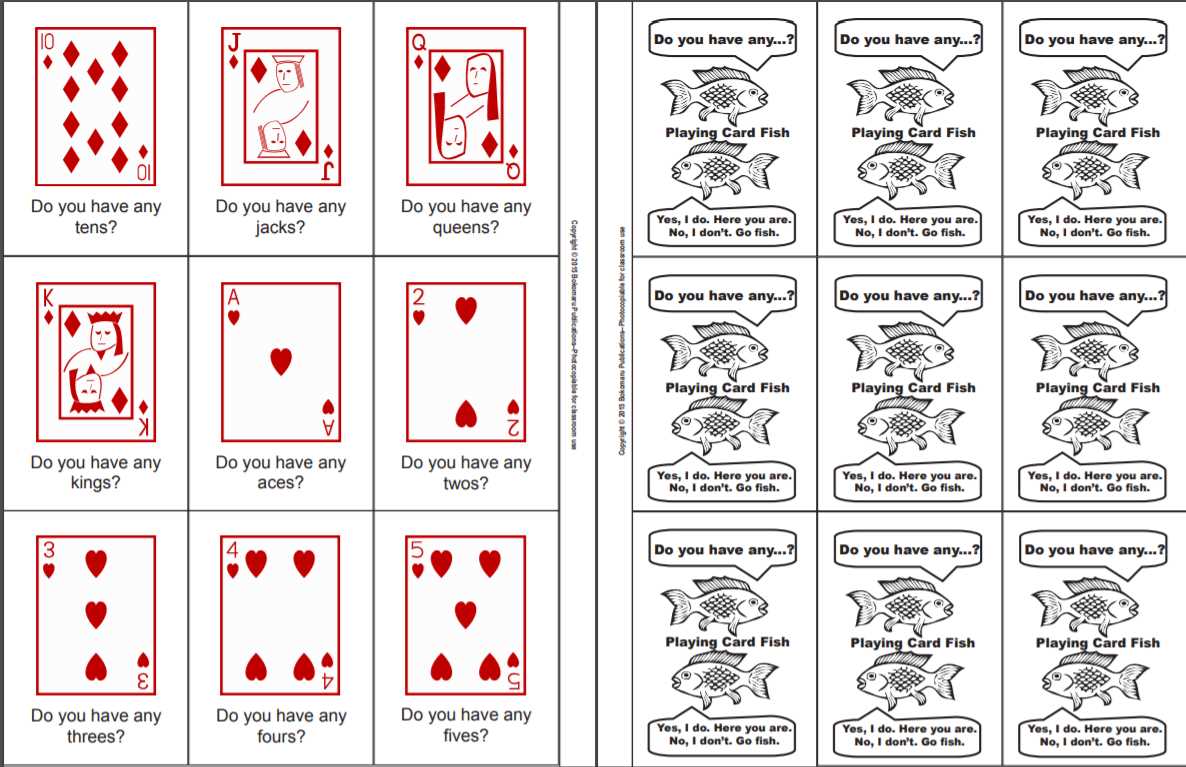 printable go fish cards