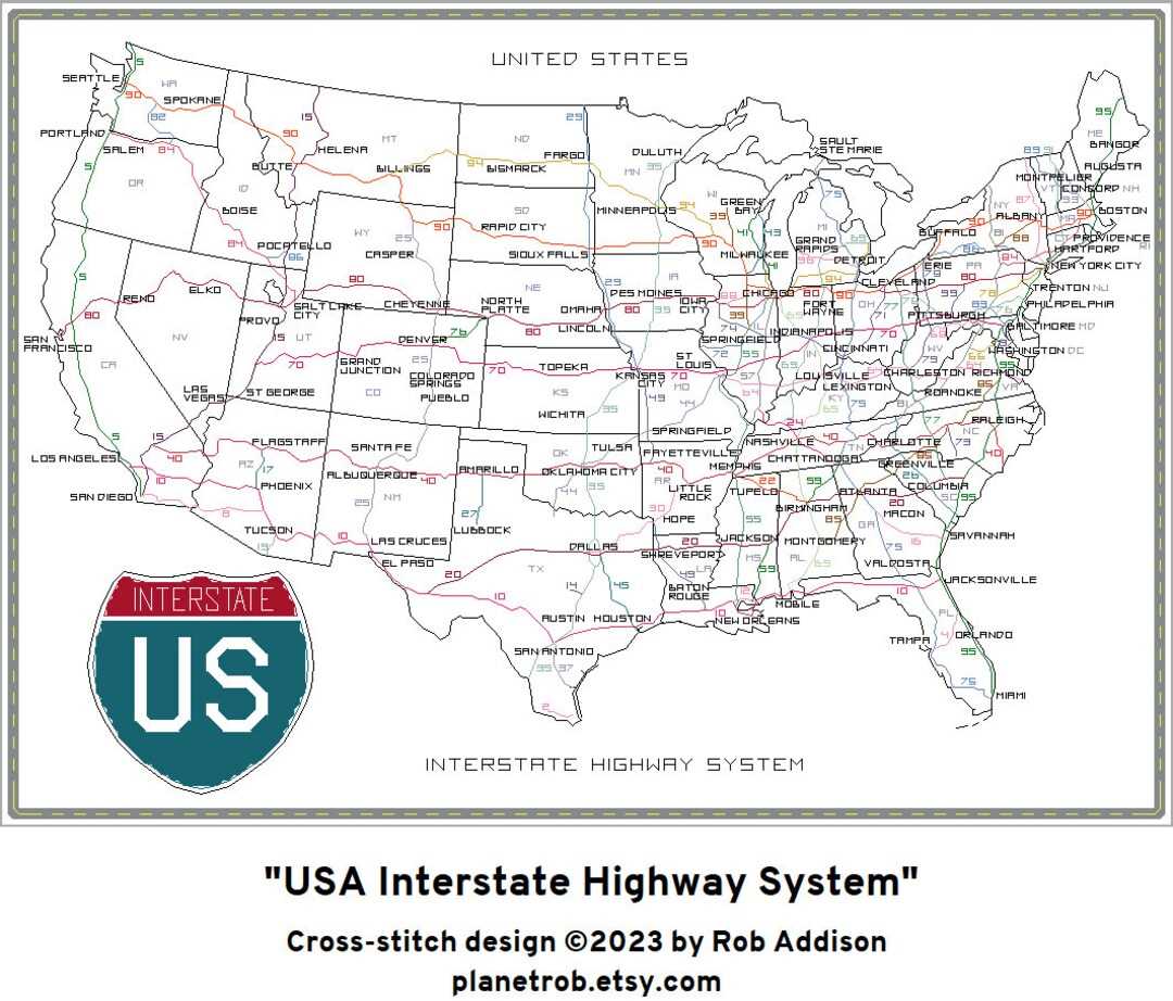 printable highway map of the united states