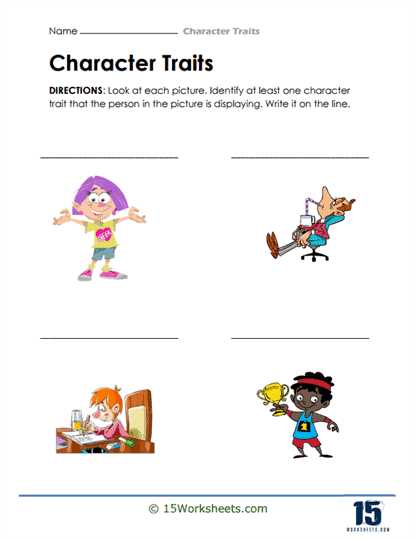 printable list of character traits