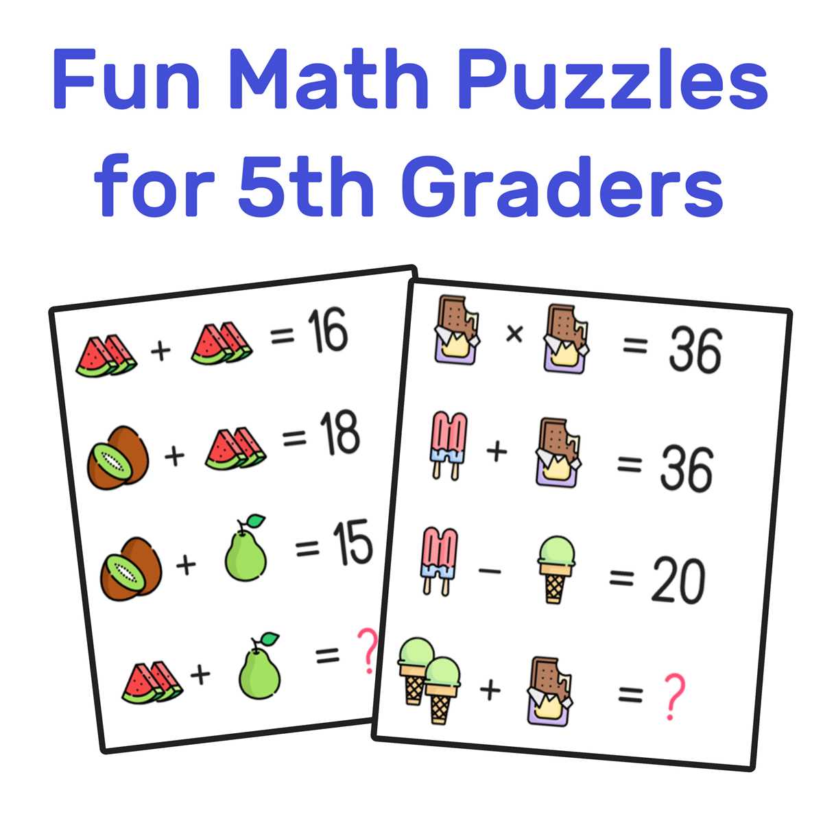 printable math games for 5th graders