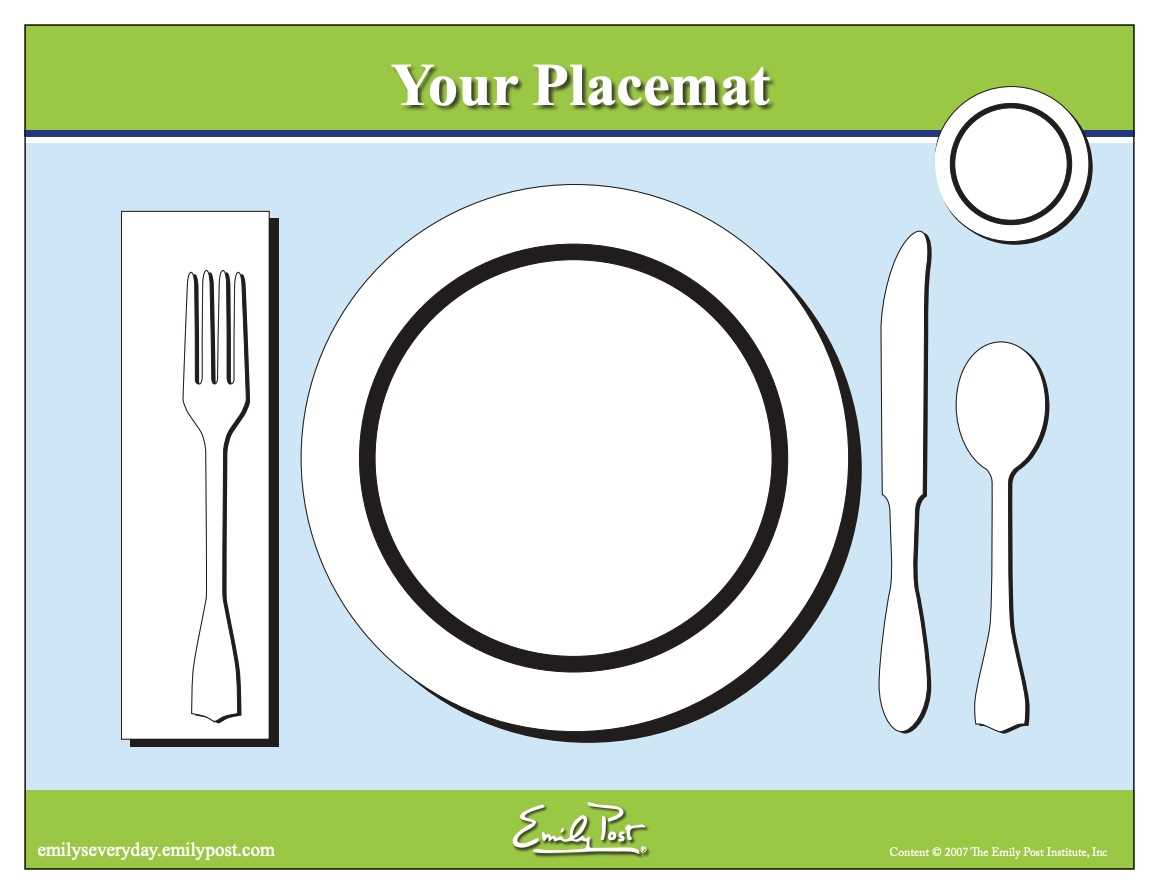 printable childrens placemats