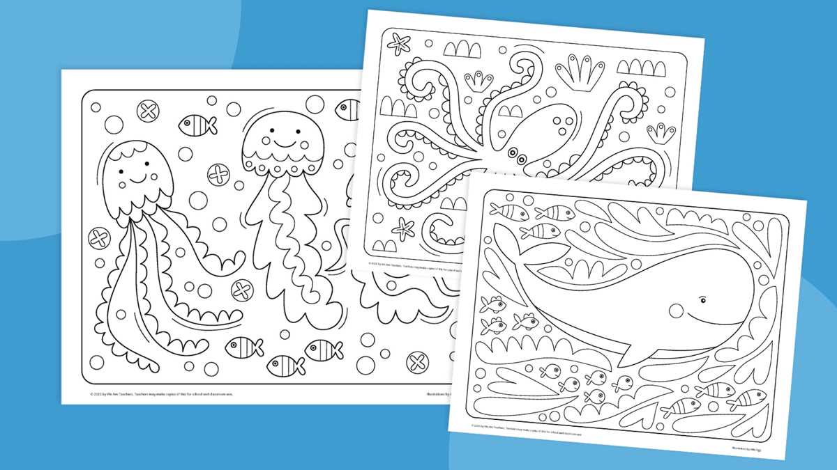 free printable ocean life coloring pages