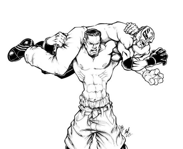 wwe printable coloring pages