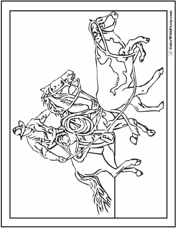 horses coloring pages printable