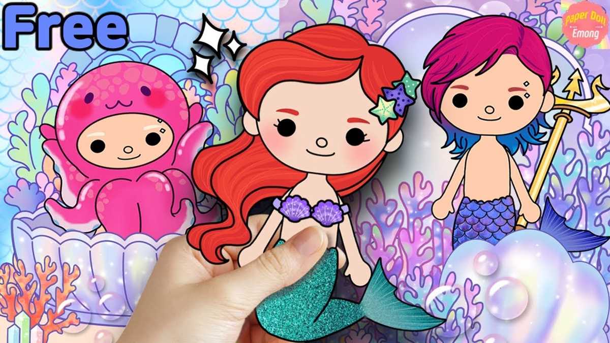 toca boca paper doll girl free printable