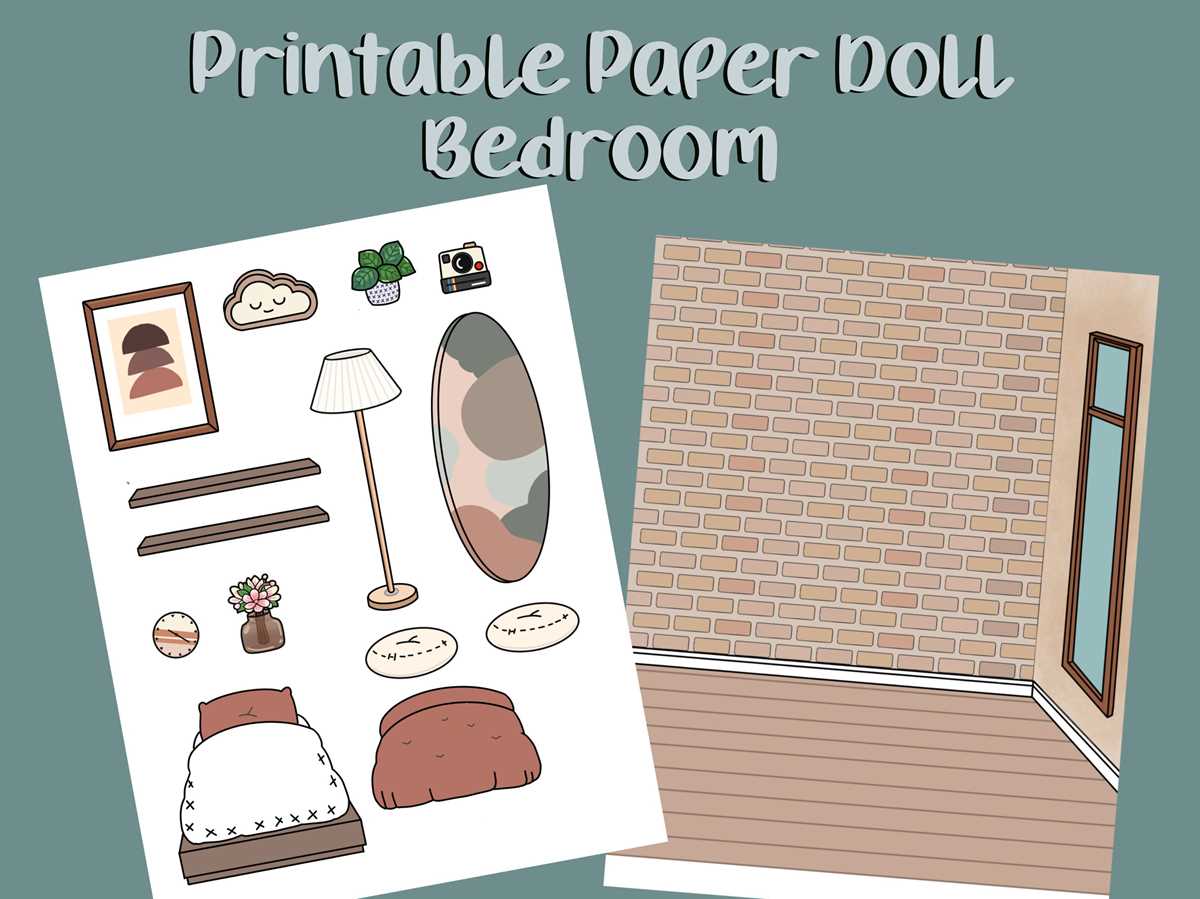 toca boca paper doll house printable