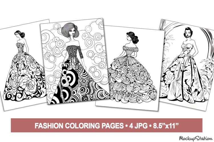 dress printable coloring pages