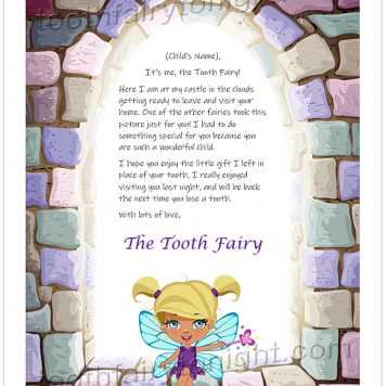 tooth fairy letterhead printables
