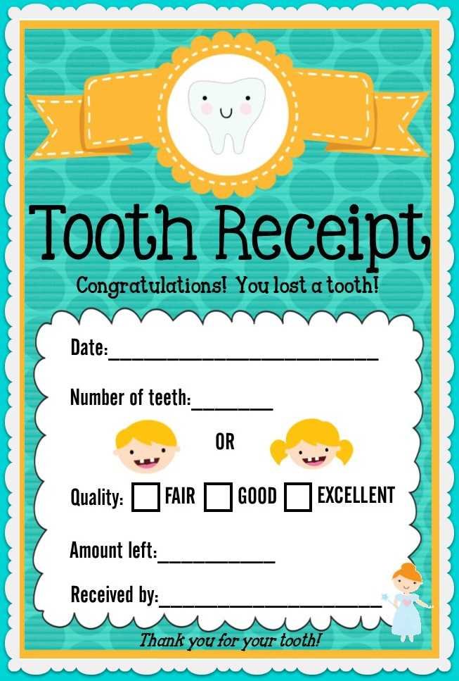 tooth fairy printables