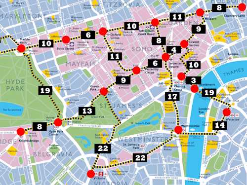 tourist map of london printable