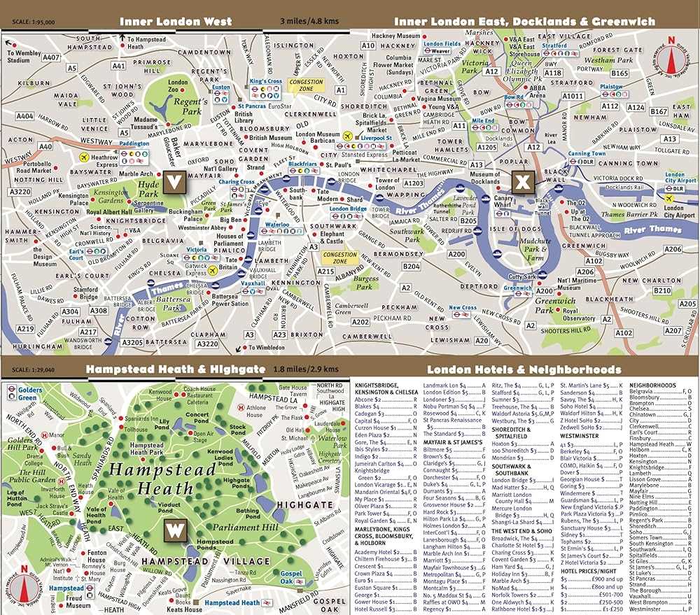 tourist map of london printable