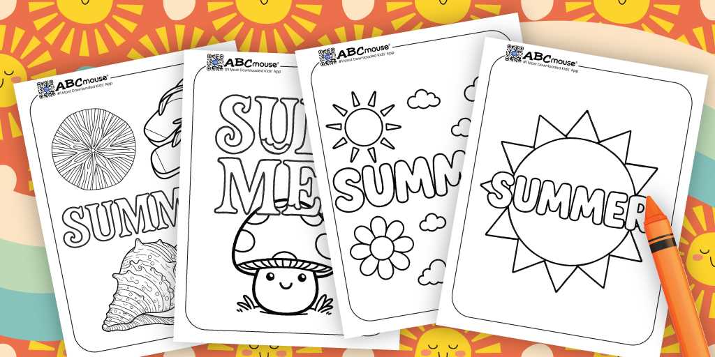 coloring pages free printable summer
