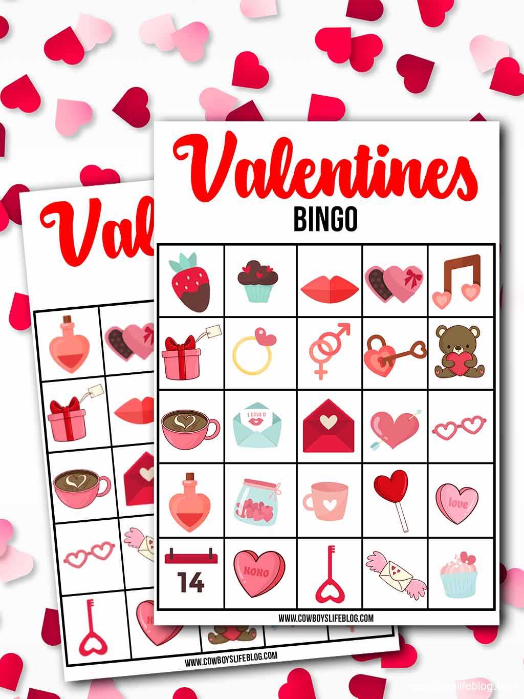 free printable valentines day bingo