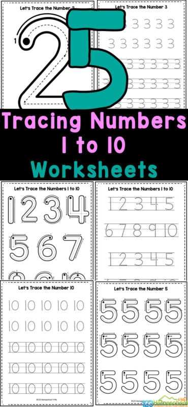 tracing numbers free printable