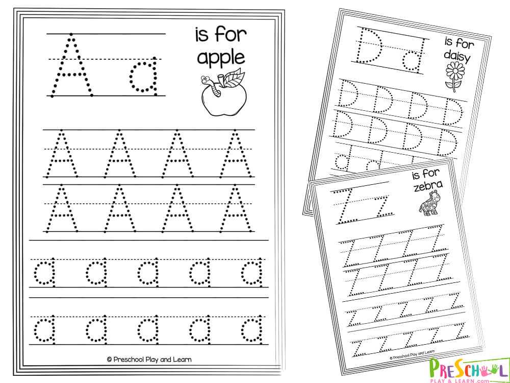 tracing the letter a free printable