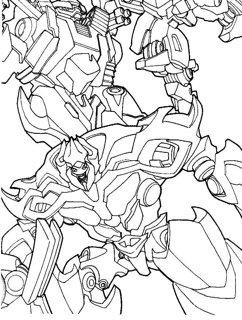 transformer printable coloring pages