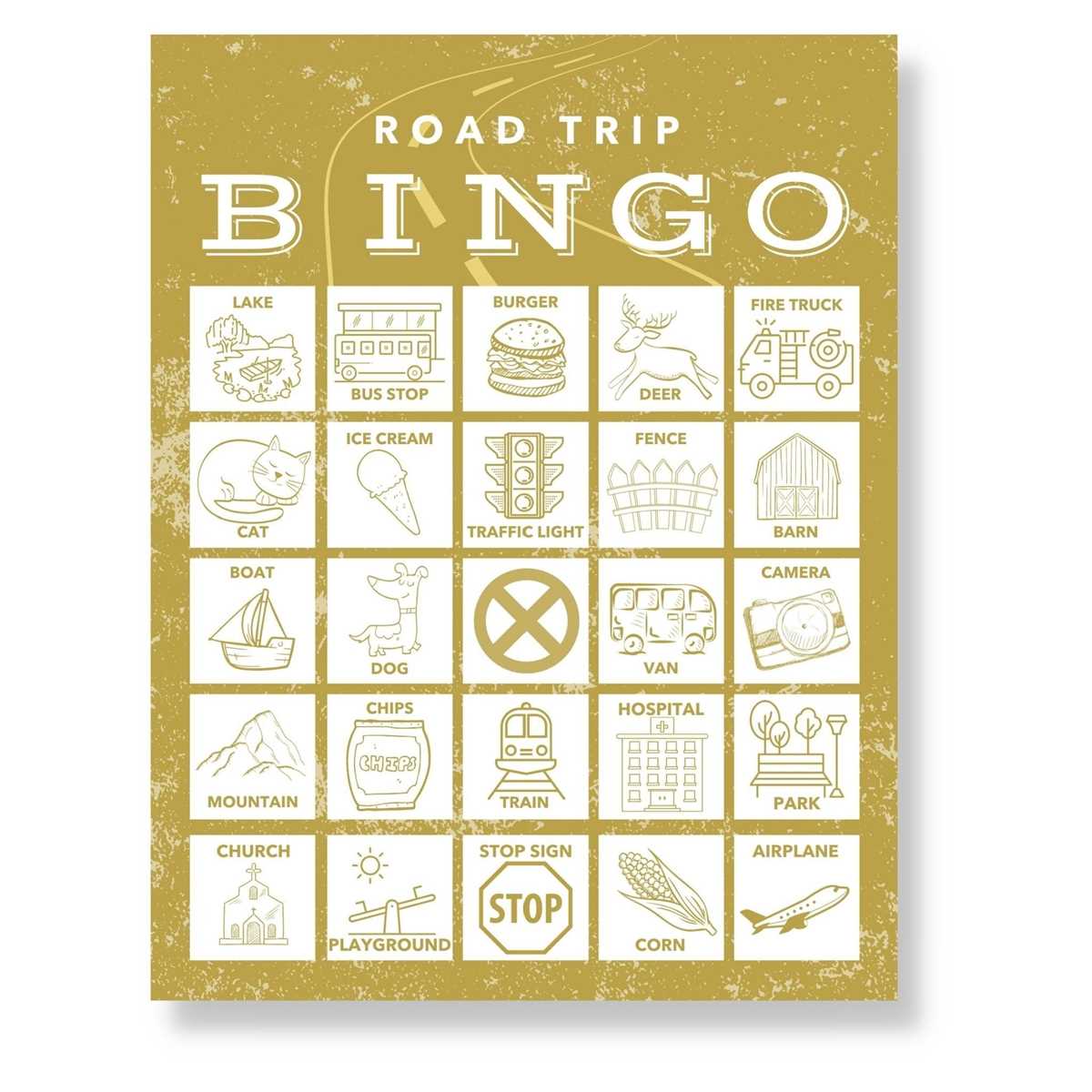 travel bingo printable