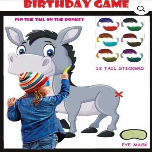 pin the tail on the donkey game printable