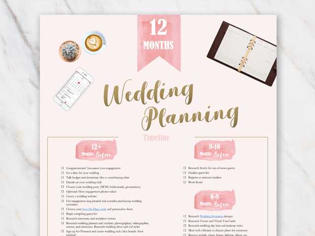 wedding printable checklist