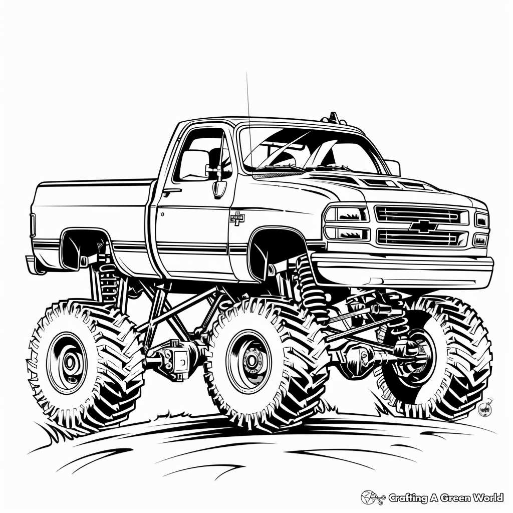 truck printable coloring pages