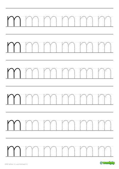 letter m printable