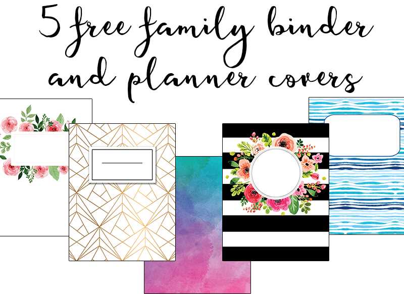 free printable binder cover