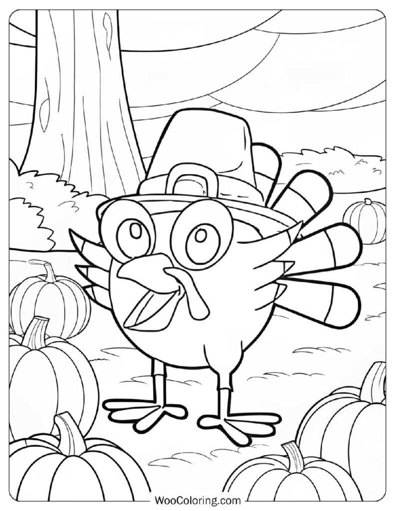 turkey coloring page free printable