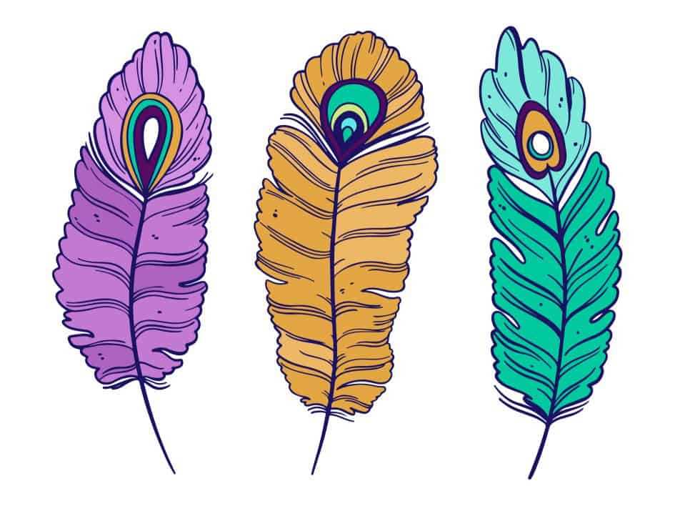 turkey feathers printable