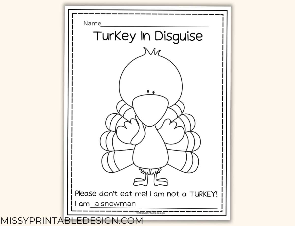 turkey template free printable